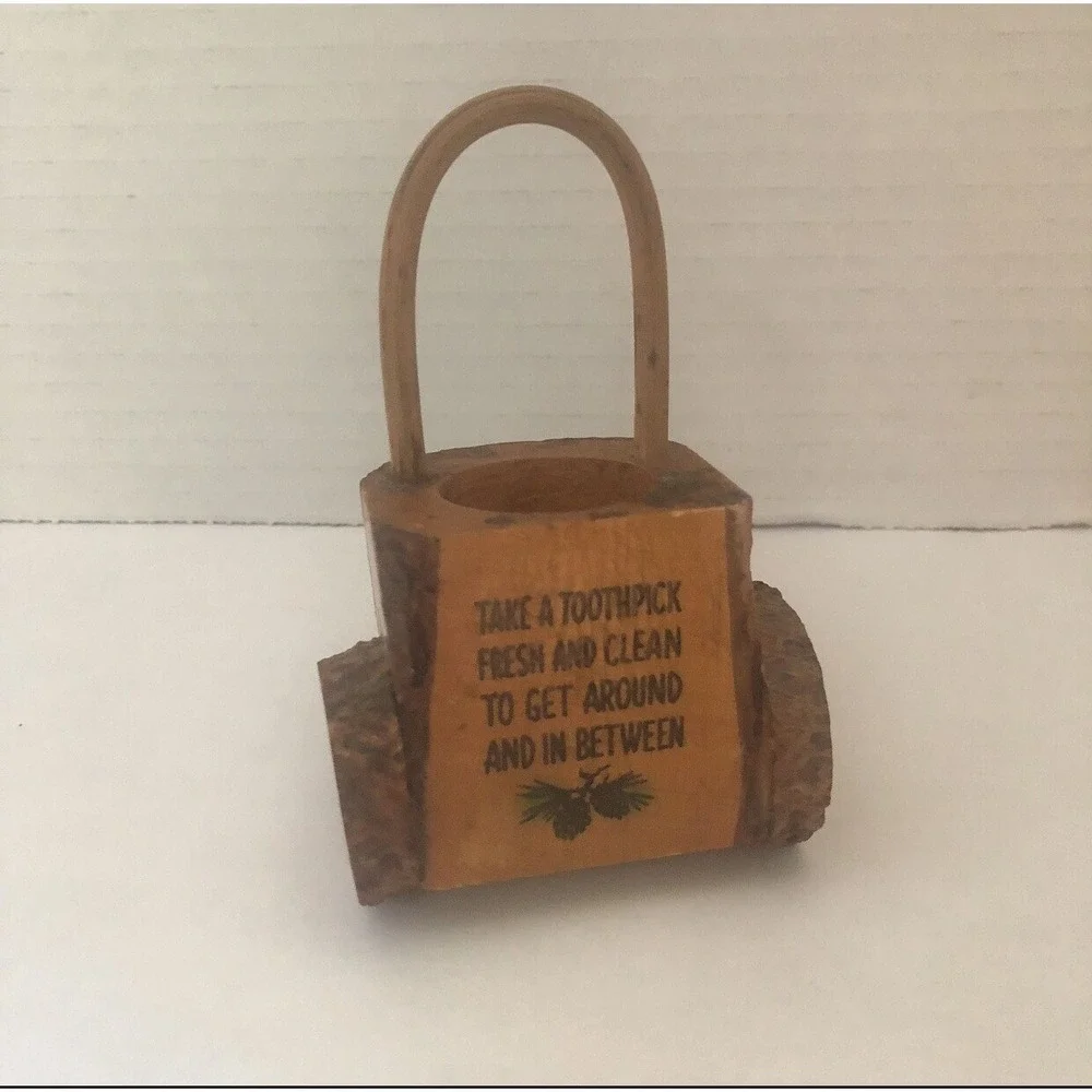 Wooden Toothpick Holder
